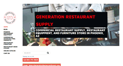 Desktop Screenshot of generationrestaurantsupply.com